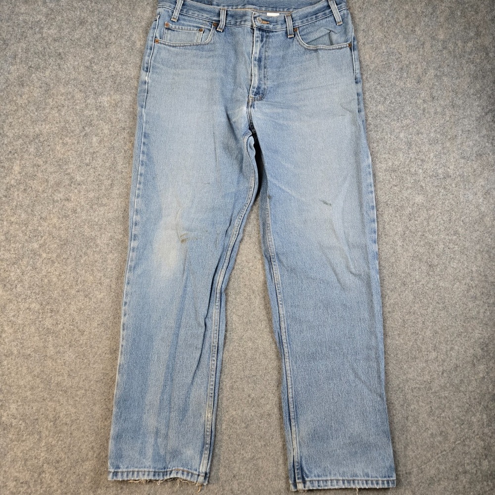 VTG‎ Levis 550 Jeans Mens 36x32 Relaxed Fit Straight Leg Blue Denim Y2K Baggy